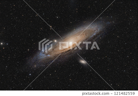 Andromeda Galaxy, M31. Long exposure and high resolution image, captured with an astronomic Andromeda Galaxy, M31. Long exposure and high resolution image, captured with an astronomic 121482559