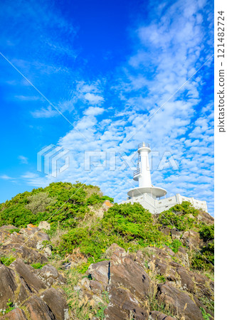 鹿兒島縣指宿市秋季薩摩長崎花燈塔 121482724