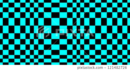 Psychedelic checkerboard poster 121482726