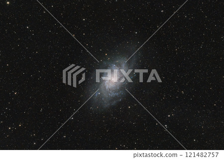 The Triangulum Galaxy, M 33. Is a spiral galaxy about 3.14 million light-years way in the The Triangulum Galaxy, M 33. Is a spiral galaxy about 3.14 million light-years way in the 121482757