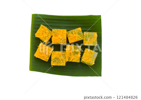 Thai sweet egg floss jelly 121484826