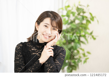 美麗微笑的女人 美麗微笑的女人 121485172
