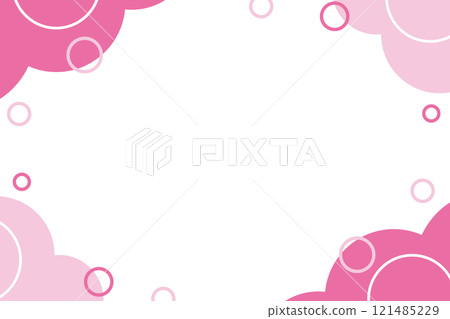 流行氣泡框粉紅色 121485229