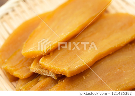 Close-up of delicious dried sweet potato Close-up of delicious dried sweet potato 121485392