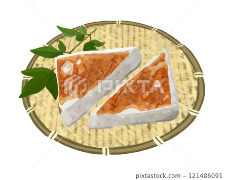 漢盆（三角）烤棕，漏勺，南天葉 121486091