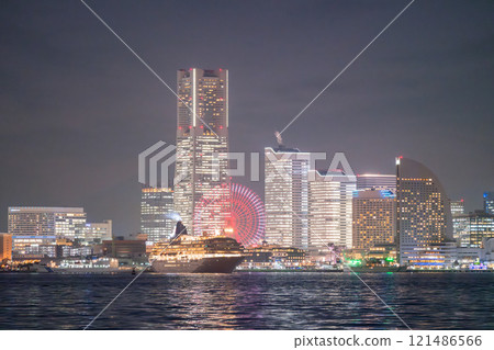 [神奈川縣]豪華遊輪出發與橫濱夜景 121486566