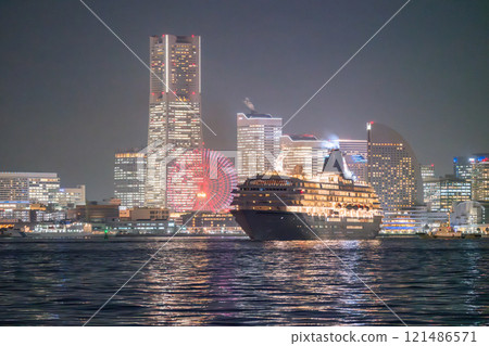 [神奈川縣]豪華遊輪出發與橫濱夜景 121486571