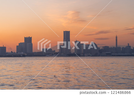 "Kanagawa Prefecture" Yokohama Minatomirai · Twilight Night View 121486866