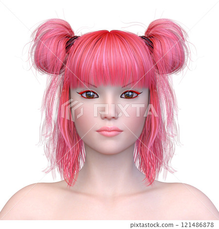 Close-up of a woman's face 121486878