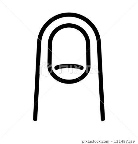 手指甲圖標 121487189