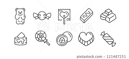 Sweet Icons Set 121487251