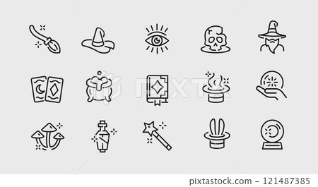 Magic Icons Set Magic Icons Set 121487385