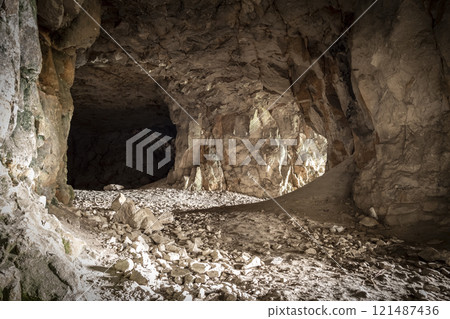 In a cave In a cave 121487436
