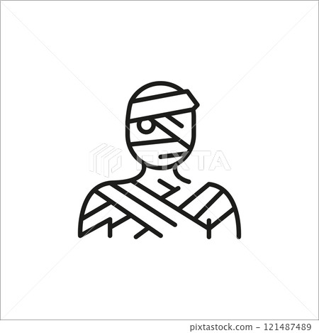 Mummy Sarcophagus Icon 121487489