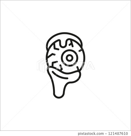 Dripping Eyeball icon Dripping Eyeball icon 121487610