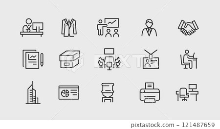 Office Icons Set Office Icons Set 121487659