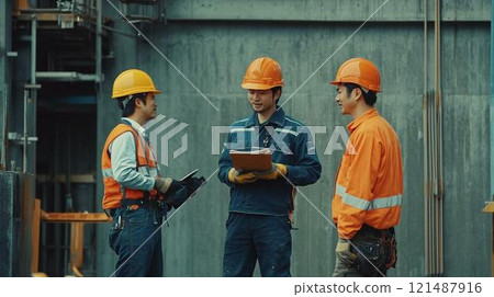 Scene of worker safety management Scene of worker safety management 121487916