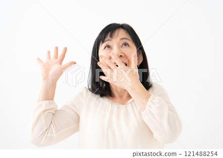 女性高級肖像驚訝 121488254