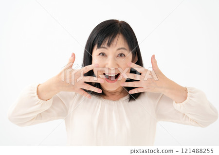 女性高級肖像驚訝 121488255