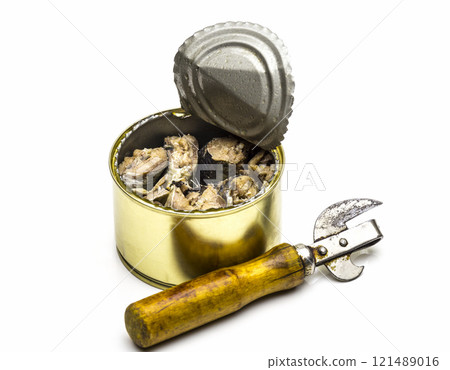 Open tin can 121489016