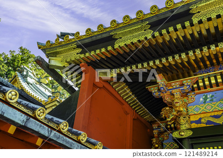 Shizuoka Kunozan Toshogu Shrine, Main Shrine, Upside-down Aoi, Shizuoka City, Shizuoka Prefecture 121489214
