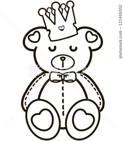 Minimalist Outline Drawing of a babe bear Elegant Design set, Cute hand drawn. Minimalist Outline Drawing of a babe bear Elegant Design set, Cute hand drawn. 121489302