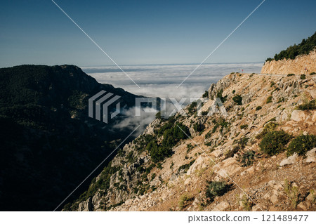 Kabak Bay Drone Photo, Aegean Sea Fethiye, Mugla Turkey. Kabak Bay Drone Photo, Aegean Sea Fethiye, Mugla Turkey. 121489477