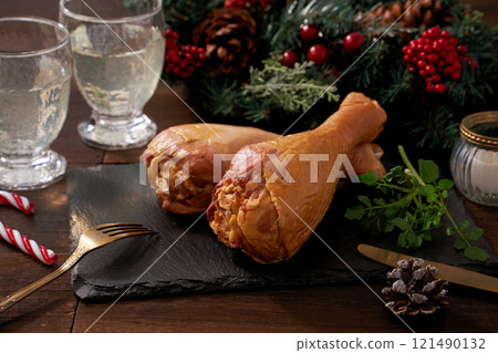 火雞腿聖誕形象 121490132