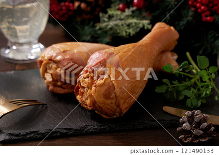 Turkey leg Christmas image 121490133