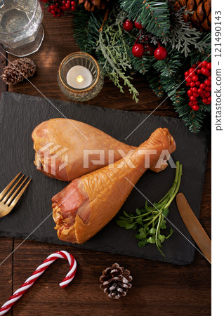 Turkey leg Christmas image 121490143