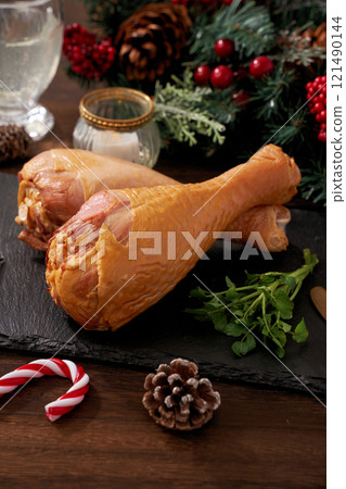 Turkey leg Christmas image 121490144