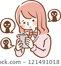 受霸凌、學生、黑暗兼職困擾的女性 121491018