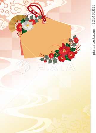 New Year's card background 121491033