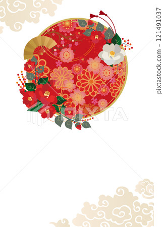 New Year's card background New Year's card background 121491037