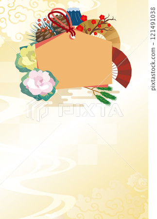 New Year's card background New Year's card background 121491038