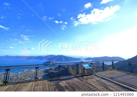 The Setouchi scenery as seen from Hachimaki Observatory (mid-mountain of Mt. Noro) The Setouchi scenery as seen from Hachimaki Observatory (mid-mountain of Mt. Noro) 121491060