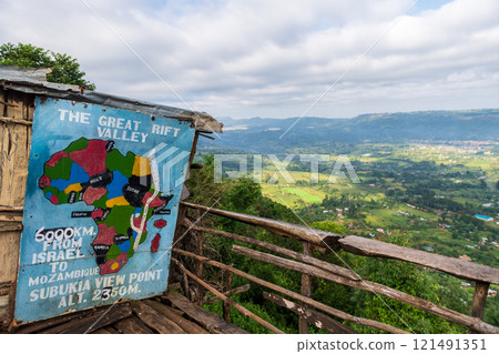 Looking out over the rift valley 121491351