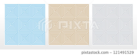 Set of abstract geometric patterns. Seamless vector backgrounds. Colored ornaments Graphic modern patterns Simple lattice graphic design Set of abstract geometric patterns. Seamless vector backgrounds. Colored ornaments Graphic modern patterns Simple lattice graphic design 121491529