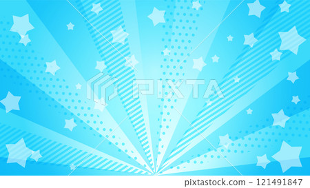 淺藍色輻射背景圖，流行歌手突然出現 121491847