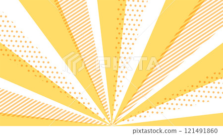 流行黃色輻射背景圖 流行黃色輻射背景圖 121491860