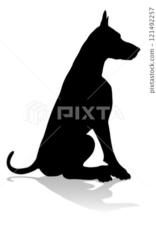 Dog Silhouette Pet Animal Dog Silhouette Pet Animal 121492257