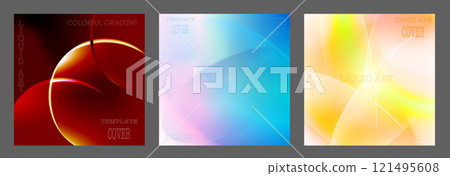 Luxurious colorful art. Colored modern background. Interior design, paintings, covers, posters and creative ideas of the premium segment 121495608