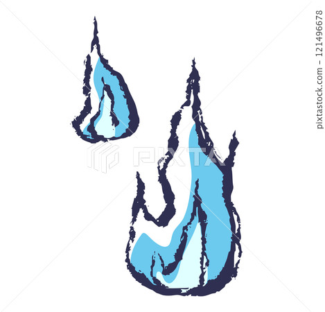 Hand-drawn illustration of a human spirit 121496678