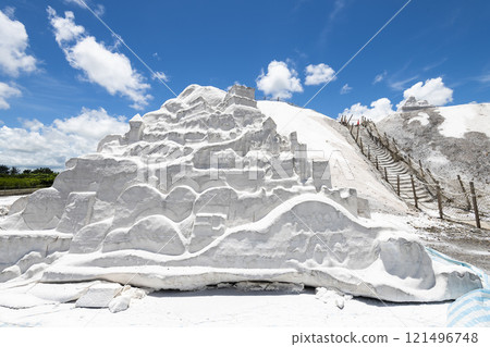 Spectacular view of the Qigu Salt Mountains in Tainan, Taiwan, one of the Southwest Coast National Scenic Area attractions. Spectacular view of the Qigu Salt Mountains in Tainan, Taiwan, one of the Southwest Coast National Scenic Area attractions. 121496748