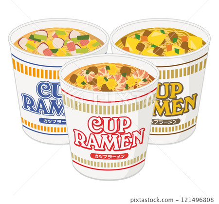 Food_Cup ramen_3 types 121496808