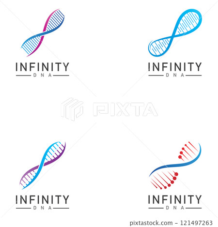 infinity dna logo icon vector 121497263