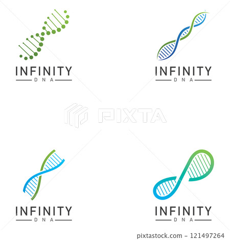 infinity dna logo icon vector infinity dna logo icon vector 121497264