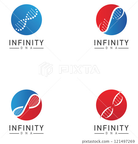 infinity dna logo icon vector 121497269