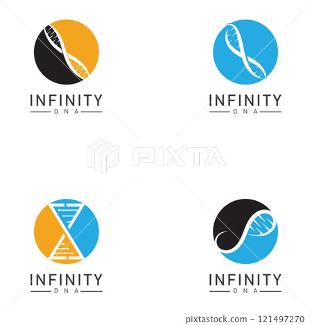 infinity dna logo icon vector 121497270