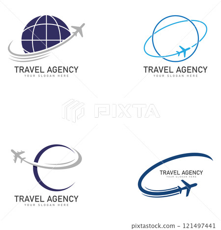 travel agency logo design template vector travel agency logo design template vector 121497441